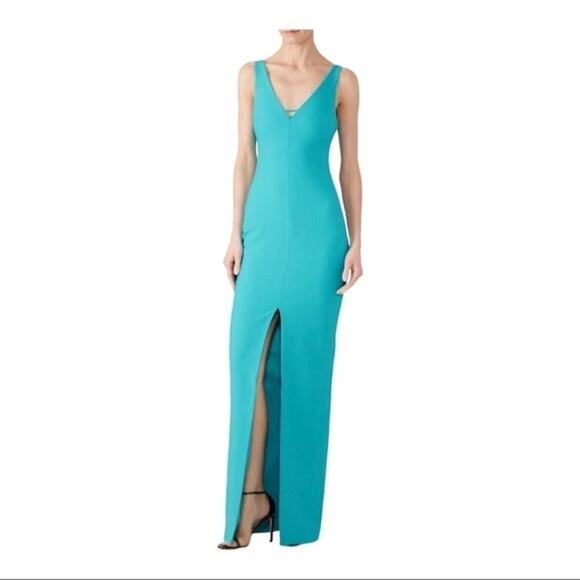 Likely Nicolette Gown in Teal Blue Long Formal Maxi Dress - Picture 1 of 10